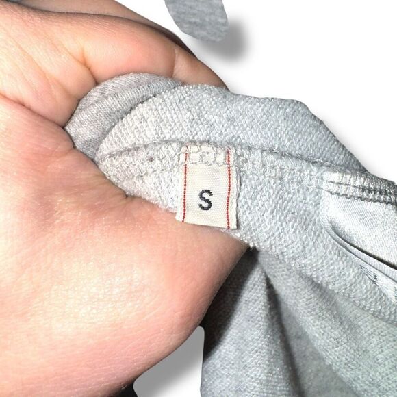 Baldwin Jeans Heather Gray Made in USA Cotton Crewneck Sweatshirt Sz S - Picture 11 of 14